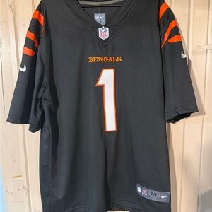 Nike Black and Orange Men's Jersey